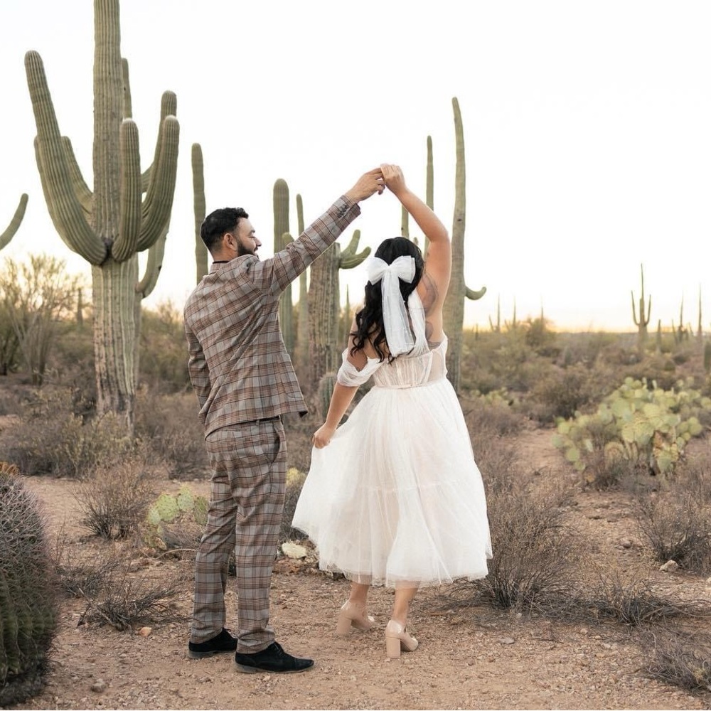 White princess style wedding dress